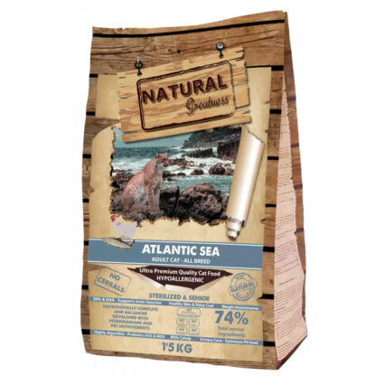 Natural Greatness atlantic sea Gatos senior 1.5KG