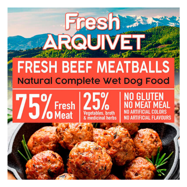 Arquivet Fresh Beef Meatballs - Albóndigas con ternera, boniato y zanahoria - 400g 2