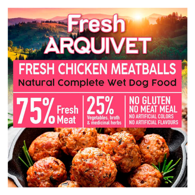 Arquivet Fresh Chicken Meatballs - Albóndigas con pollo, zanahoria y guisantes - 400g 2