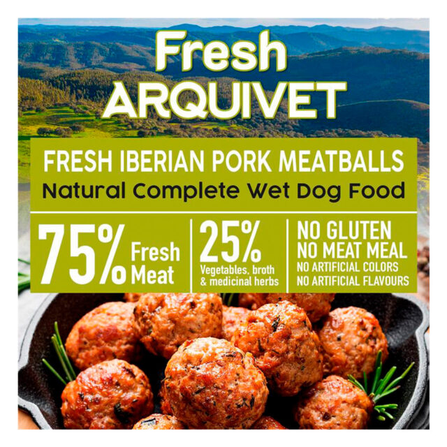 Arquivet Fresh Iberian Pork Meatballs - Albóndigas con cerdo ibérico, calabaza y judías verdes - 400g 2