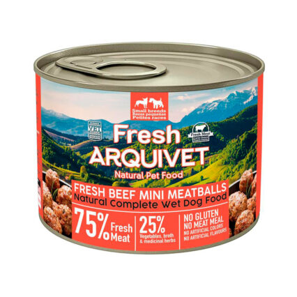 Arquivet Fresh Beef Mini Meatballs - Mini Albóndigas con ternera, boniato y zanahoria 200GR