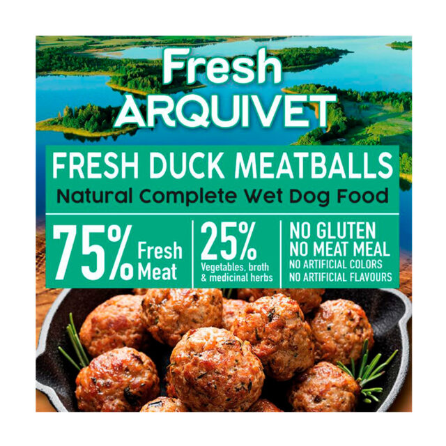 Arquivet Fresh Duck Meatballs - Albóndigas con pato, boniato y naranja 400GR 2