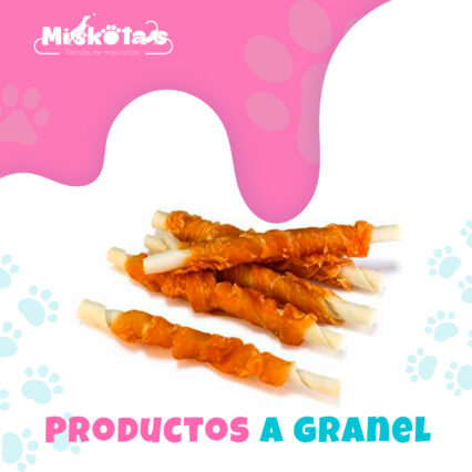 Arquivet Twist de pollo enrollado 13 cm a granel