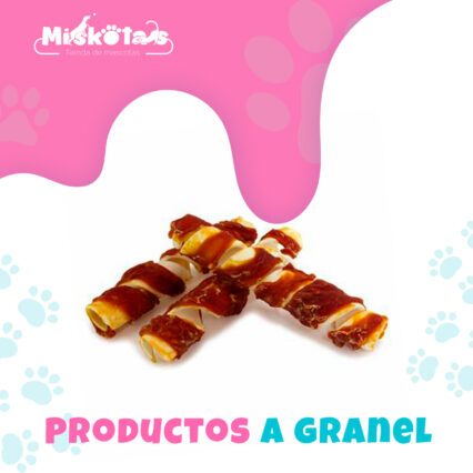 Espiral Masticable Pato - Snacks naturales para perros a granel