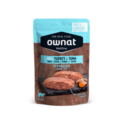 OWNAT WETLINE STERILIZED Turkey & Tuna (CAT) 85 g