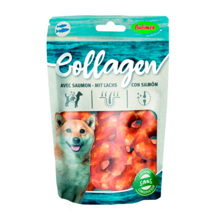 Bubimex Snack Aritos Colageno Salmón para Perros