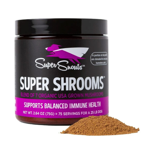 Super Snouts Super Shrooms Regula y Refuerza el Sistema Inmune Ayuda con alergias 75GR