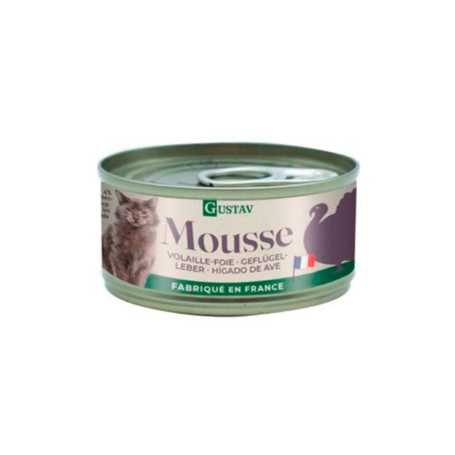 Gustav Lata Mousse de Pavo para Gatos