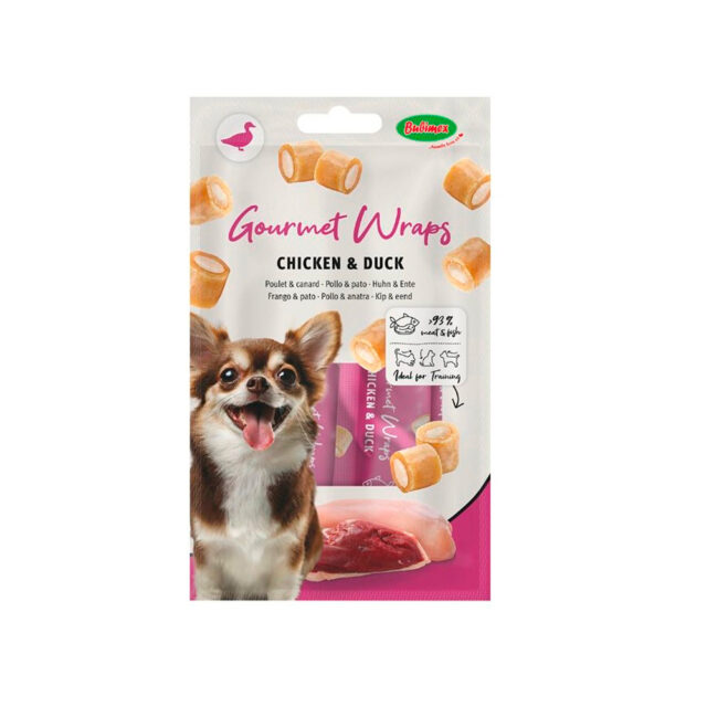 Bubimex perro Gourmet Wraps de Pollo y Pato 3UD