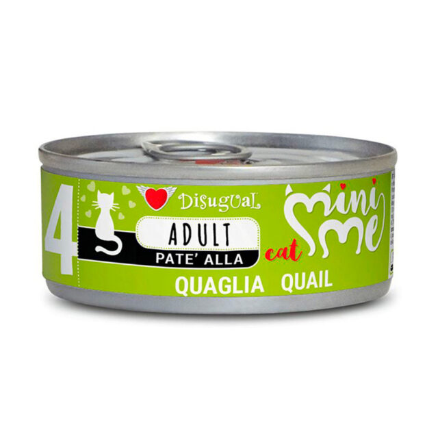 Disugual Mini-me Codorniz latas para gatos 85GR