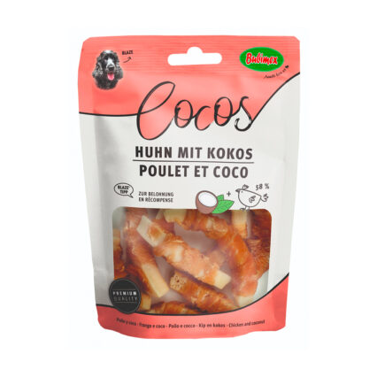 Snack natural Bubimex cocos con pechuga de pollo 70GR