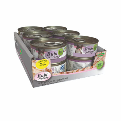 BUBIMEX Bubi Nature Comida húmeda para gatos Filete de pollo PACK OFERTA 11+1