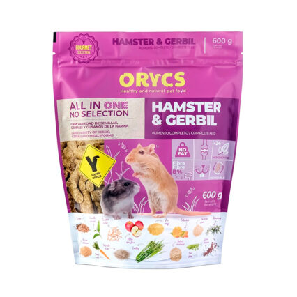 Miniorycs hamster y jerbo 600GR