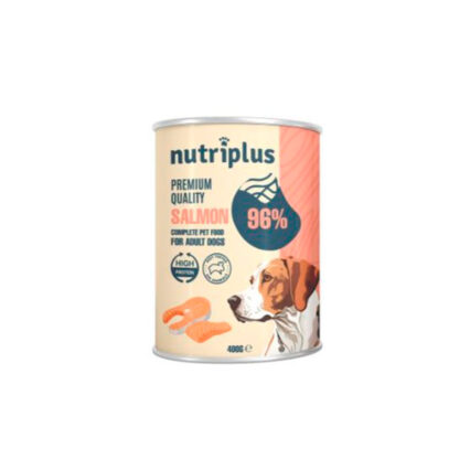 Nutriplus Comida Húmeda natural 96% Salmón - Lata para perros